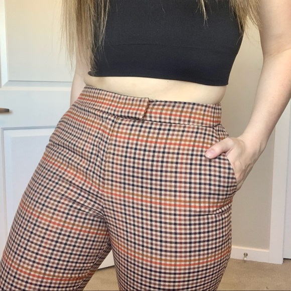 NWT Warehouse Plaid Trousers - Picture 2 of 13